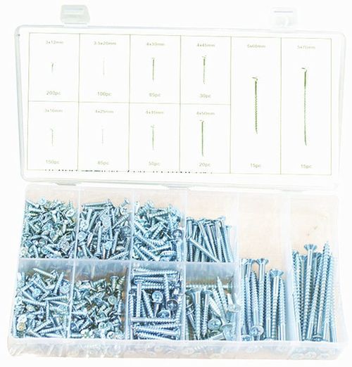 750PC FH WOOD SCREW ASSORTMENT