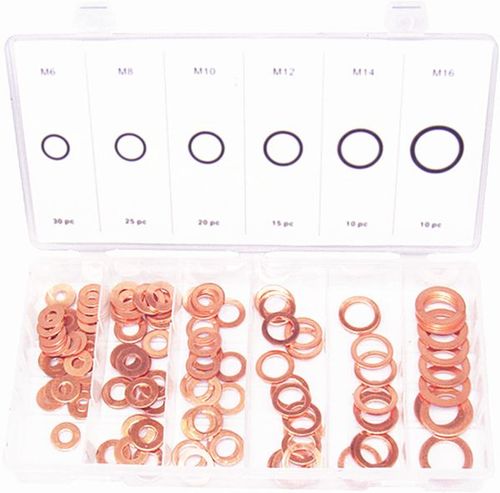 110PC COPPER WASHER ASSORTMENT