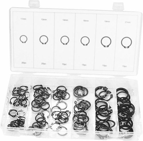 100PC EXTERNAL CIRCLIP ASSORTMENT