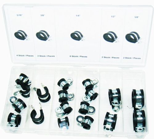 18PC RUBBER INSULATED CLAMP ASSORTMENT