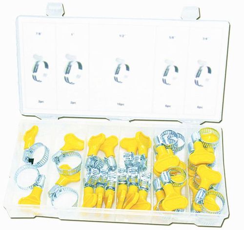 26PC KEY-TYPE HOSE CLAMP ASSORTMENT
