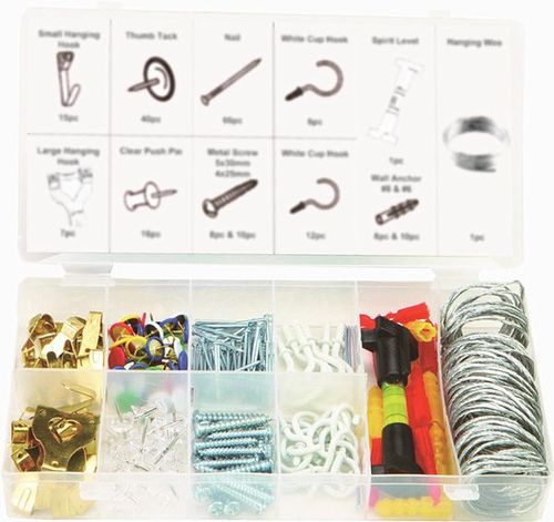 200PC PICTURE FRAME & MIRROR HANGING ASSORTMENT