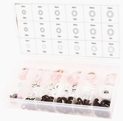 250PC LOCK,FLAT&COPPER WASHER ASSORTMENT