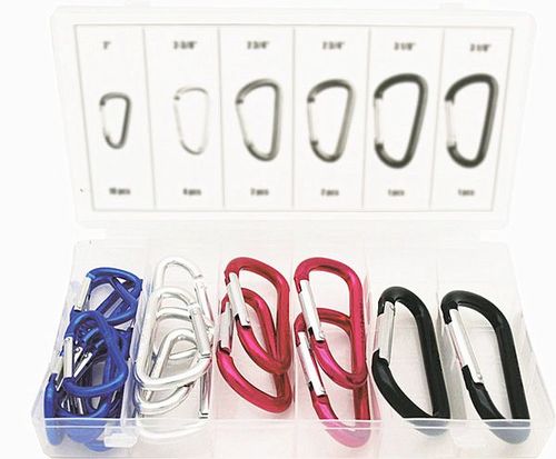 20PC ALUM.D-RING ASSORTMENT