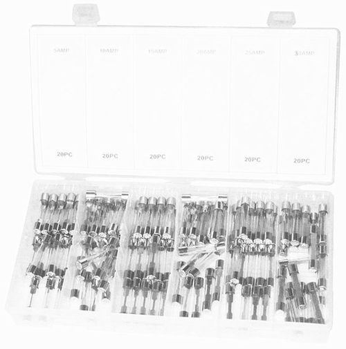120PC GLASS AUTO FUSE ASSORTMENT