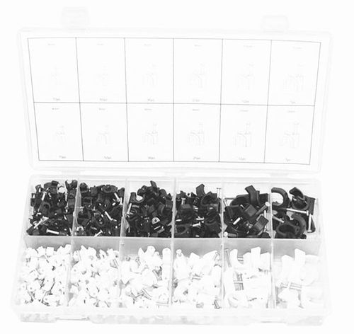 390PC CABLE CLIP ASSORTMENT