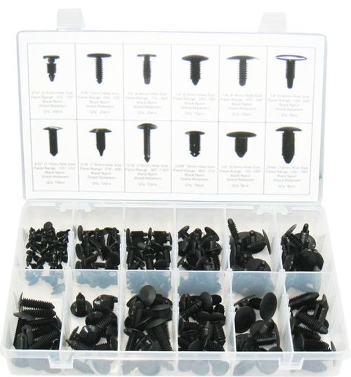168PC SHIELD RETAINER ASSORTMENT
