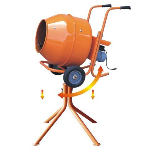 HORIZONTAL PORTABLE CONCRETE MIXER