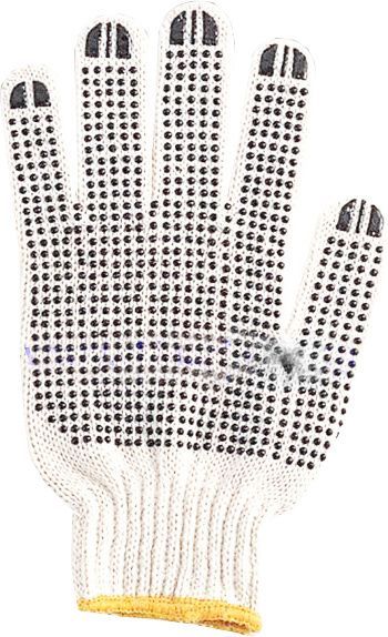 7 GAUGES NATURAL T/C STRING KNITTED GLOVES