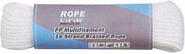 PP MULTIFILAMENT 16 STRAND BRAIDED ROPE