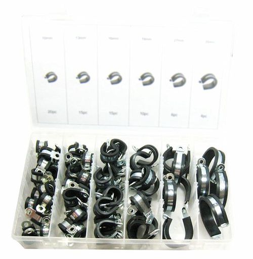 70PC LARGE RUBBER INSULATED CLAMP ASSORTMENT