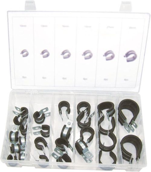 28PC LARGE RUBBER INSULATED CLAMP ASSORTMENT