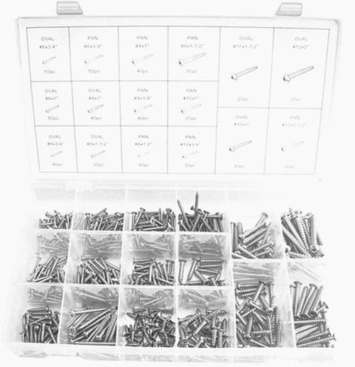 560PC S/S SELF-TAPPING SCREW ASSORTMENT