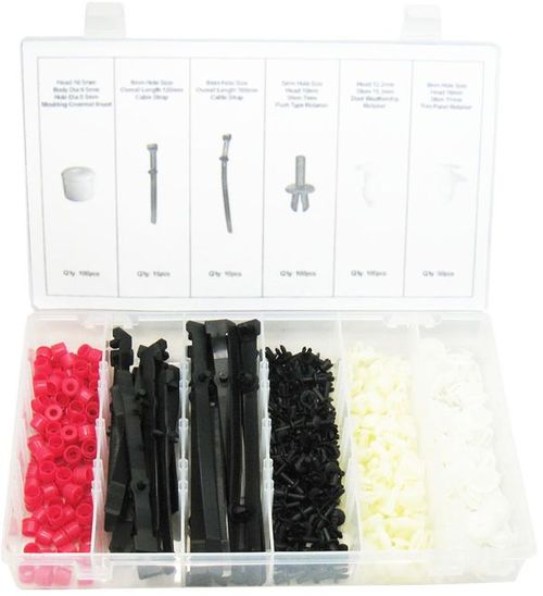 375PC RETAINER CLIP ASSORTMENT(BENZ)