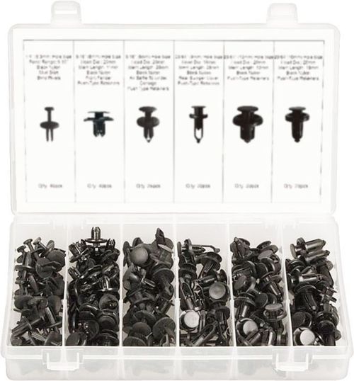 175PC PUSH TYPE RETAINER ASSORTMENT