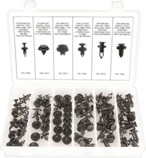 82PC PUSH TYPE RETAINER ASSORTMENT