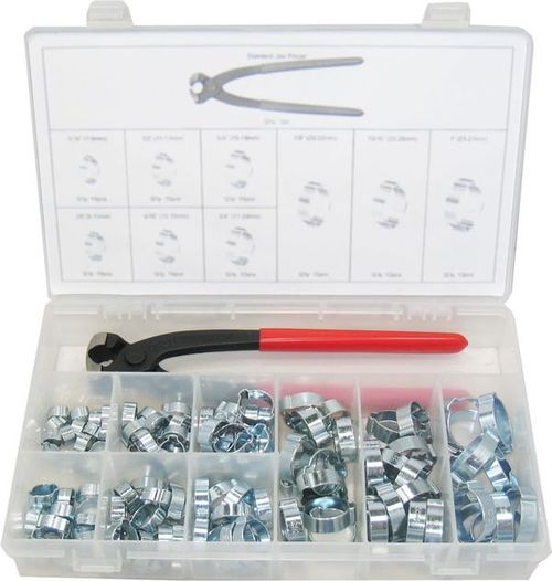 124PC 2-EAR CLAMP ASSORTMENT