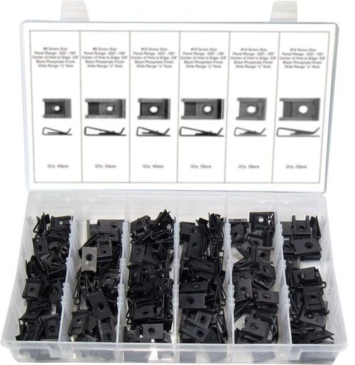 210pc WIDE RANGE U NUT ASSORTMENT