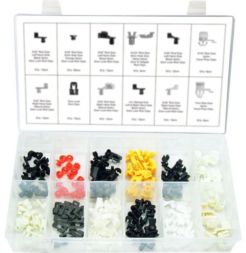 137PC GM HOOD PROP & DOOR ROD END ASSORTMENT